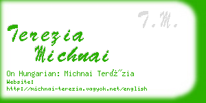 terezia michnai business card